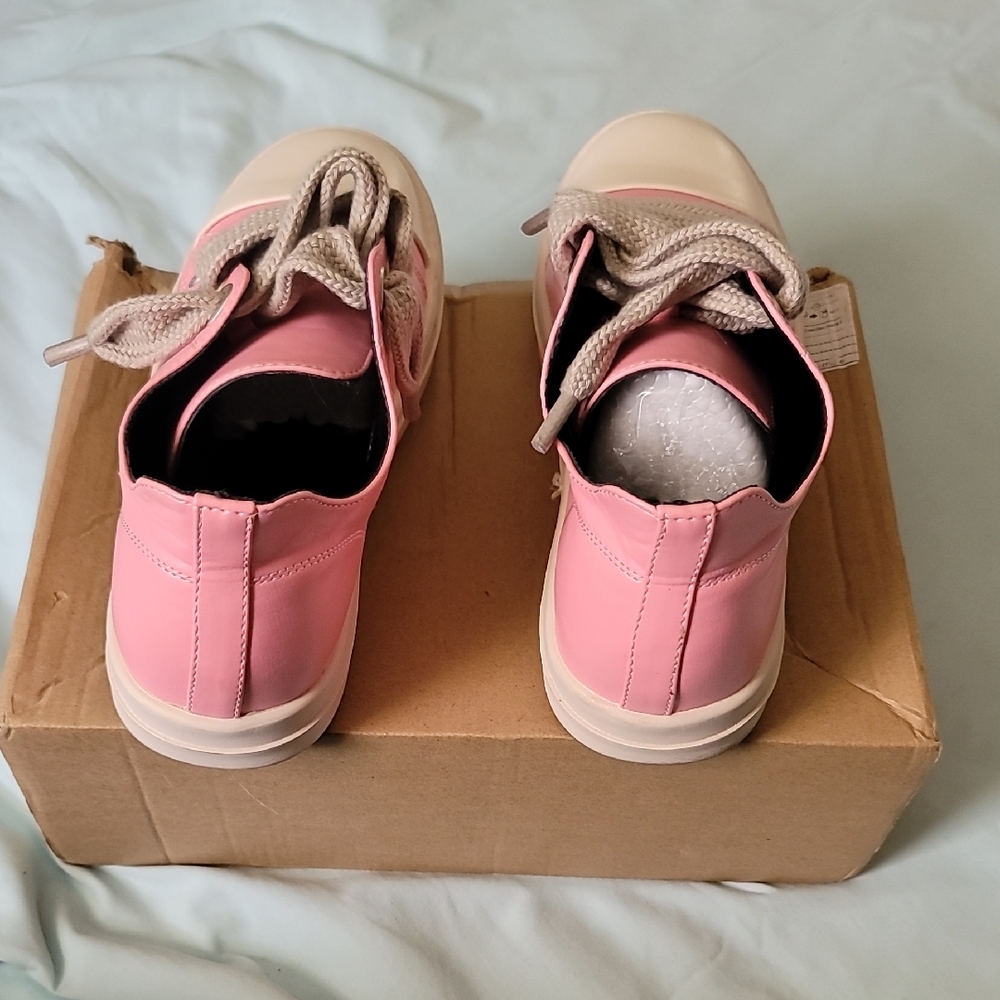 Pink and Cream Sneakers